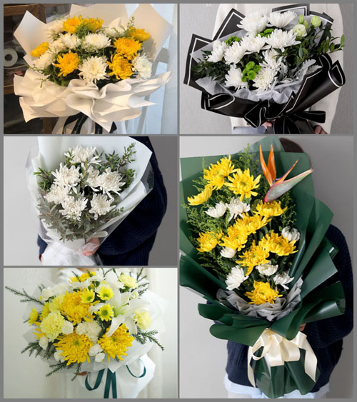 西藏阿里日土县白事花束代送